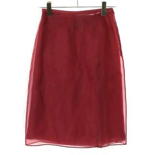 PRADA - 未使用 PRADA プラダ コットン スカート 花柄 イエロー PRADA - 未使用 PRADA プラダ コットン スカート 花柄 イエロー
