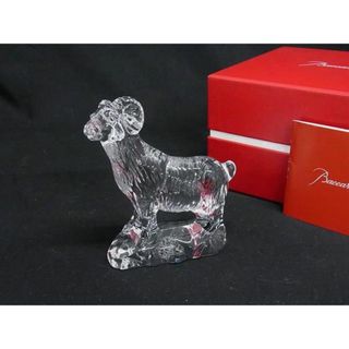 バカラ(Baccarat)の■新品■未使用■ Baccarat バカラ  ゾディアック クリスタルガラス 2015年 干支 未 羊  オブジェ 置物 インテリア クリア BP0681(食器)