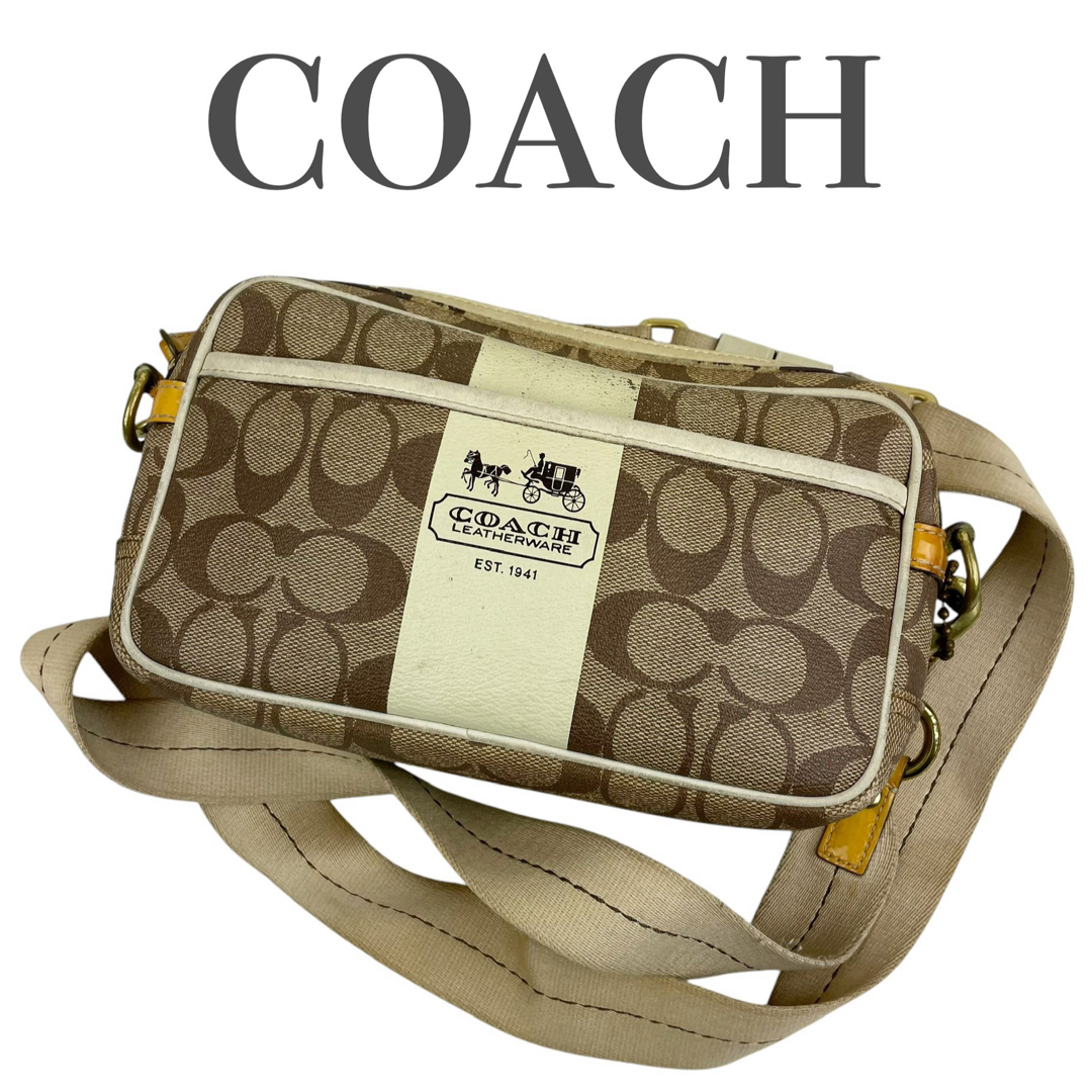 COACH - ✨良品 COACH ショルダーバッグ シグネチャー PVC COACH - ✨良品 COACH ショルダーバッグ シグネチャー PVC