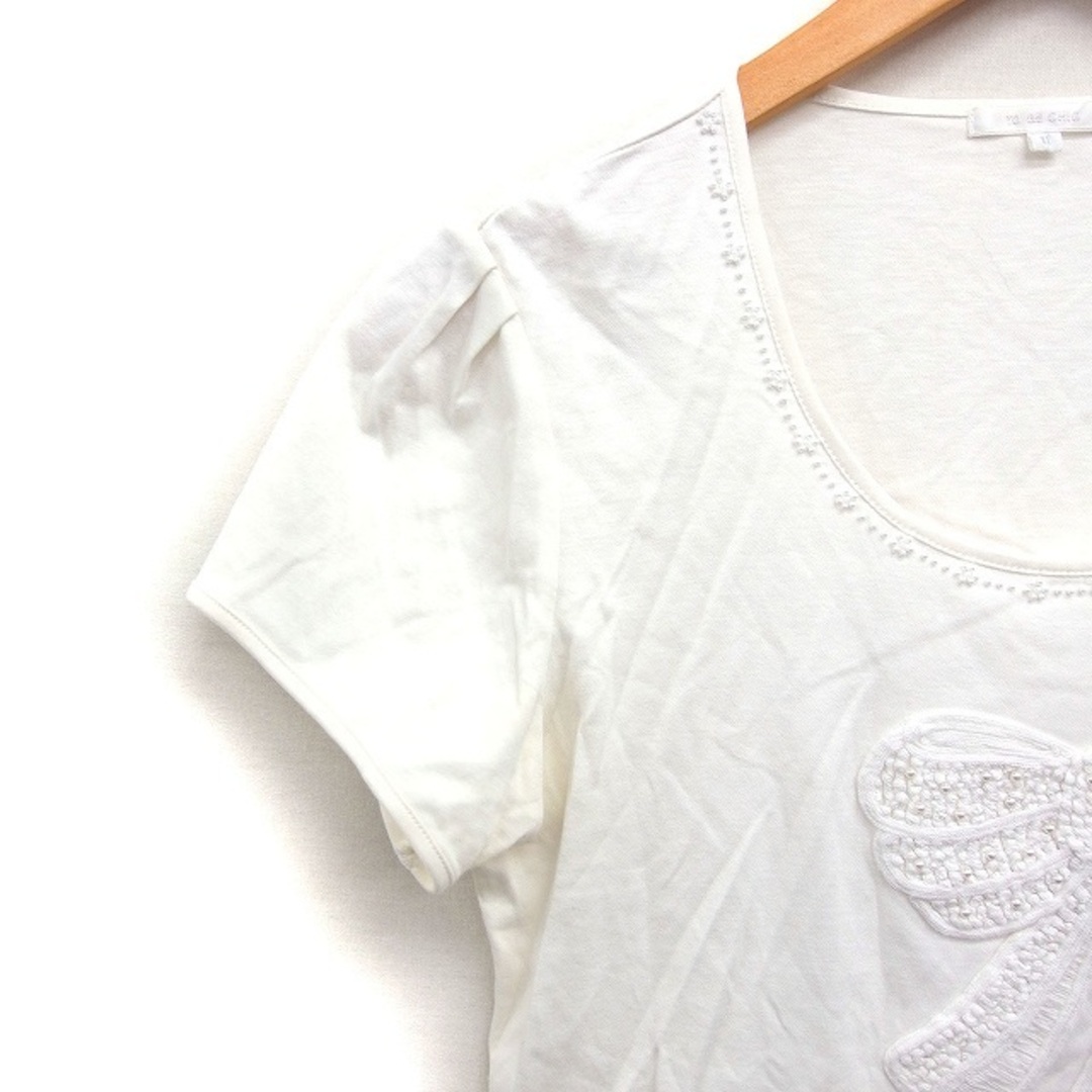 TO BE CHIC(トゥービーシック)のトゥービーシック TO BE CHIC リボンモチーフ 半袖カットソー Tシャツ レディースのトップス(カットソー(半袖/袖なし))の商品写真