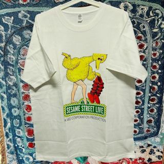 裏ビッグバード ティーシャツ 半袖 メンズ ヴィンテージリプリント L XL 白