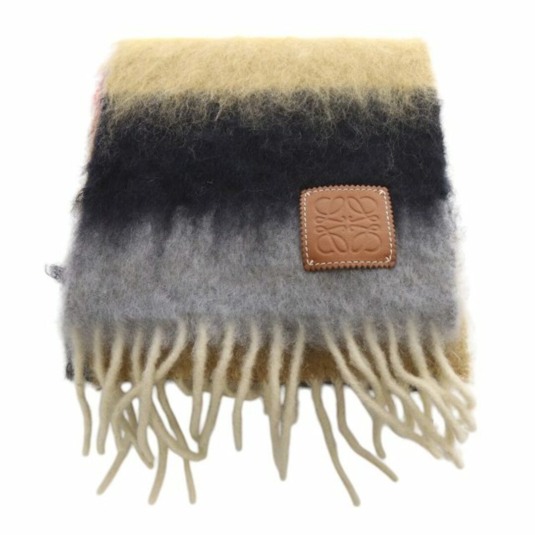 LOEWE - ロエベ ボーダーマフラー フリンジ マルチカラーの通販 LOEWE - ロエベ ボーダーマフラー フリンジ マルチカラーの通販