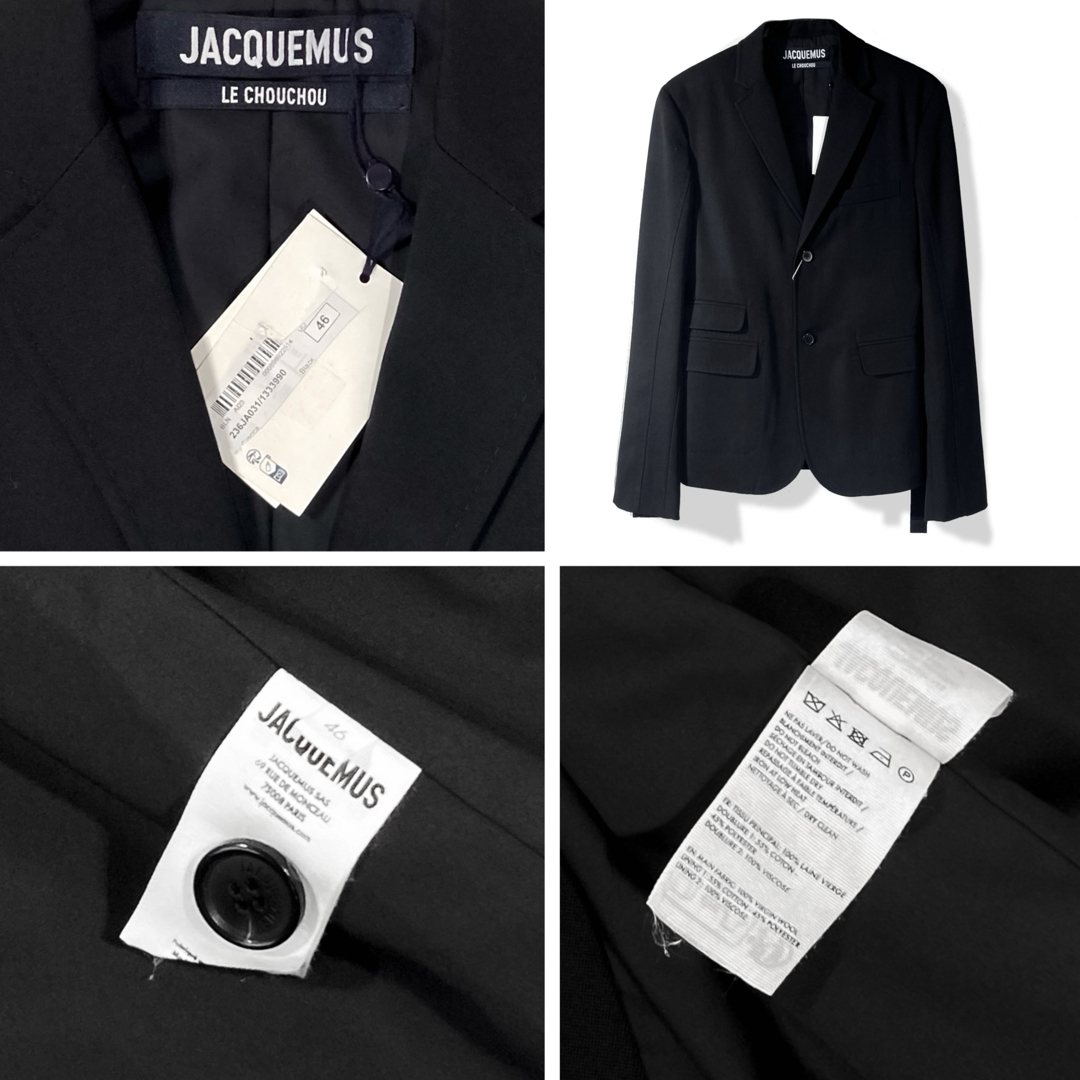 JACQUEMUS 23f/w 2B シングル テーラード ジャケット ブレザーの JACQUEMUS 23f/w 2B シングル テーラード ジャケット ブレザーの