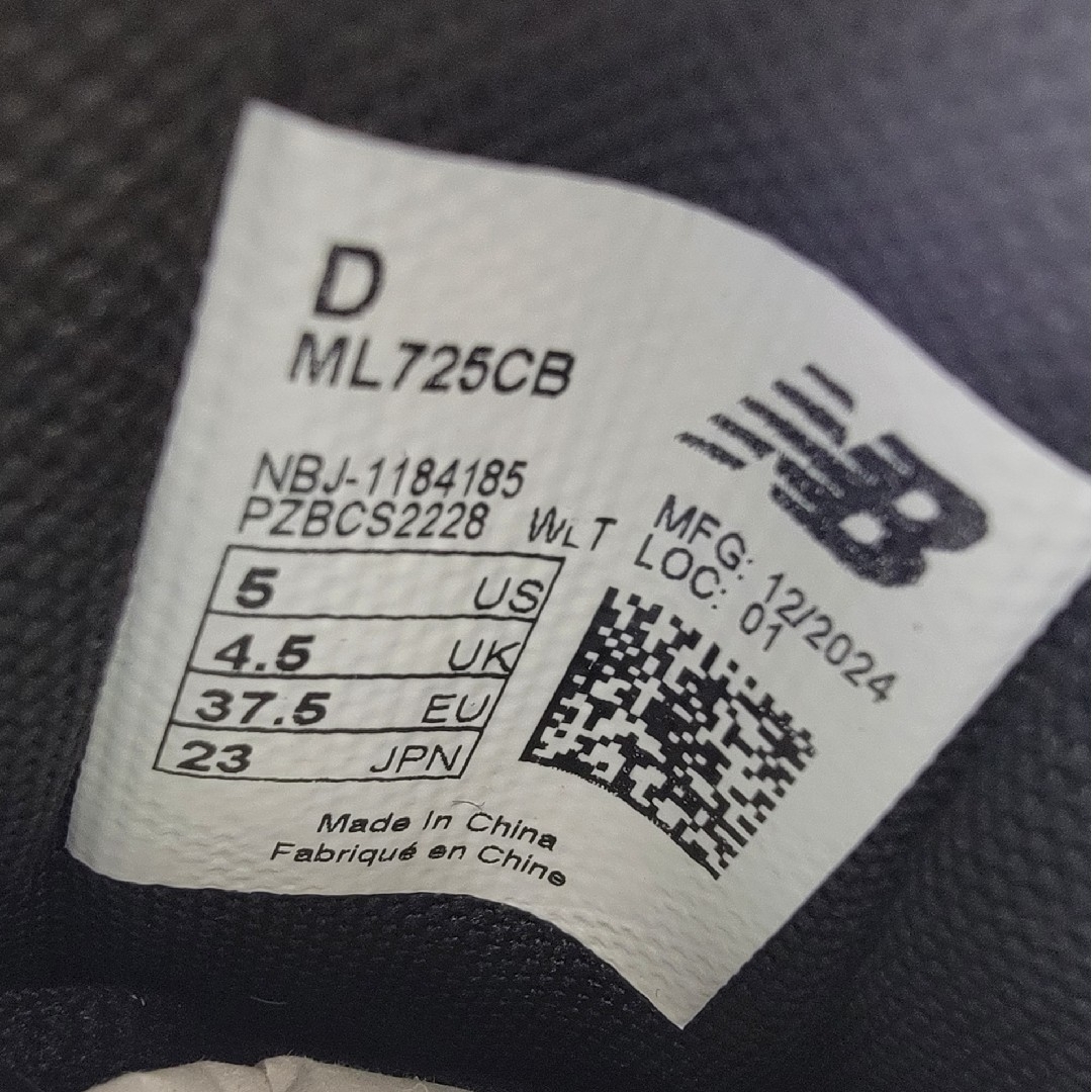 New Balance - ニューバランス ML725CB ブラック 黒 23cmの通販 New Balance - ニューバランス ML725CB ブラック 黒 23cmの通販