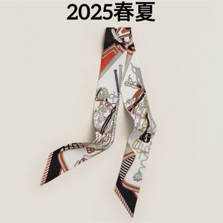 HERMES - 【美品】エルメス ツイリー うさぎ ロゴ アート 花柄 HERMES - 【美品】エルメス ツイリー うさぎ ロゴ アート 花柄