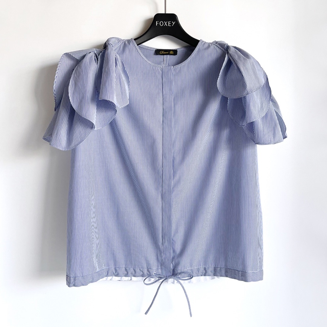 Drawer - Drawer*24SS リボンショルダーブラウス コットン Drawer - Drawer*24SS リボンショルダーブラウス コットン