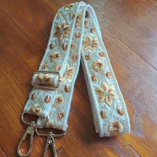 インド刺繍リボン ショルダーストラップ ショルダー紐 スマホショルダー(スマホストラップ/チャーム)