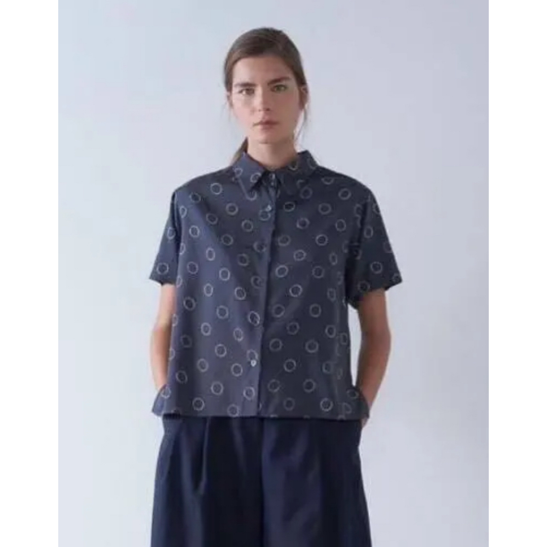 MARGARET HOWELL - OUTLINE SPOT SILKシャツシルク100 MARGARET HOWELL - OUTLINE SPOT SILKシャツシルク100