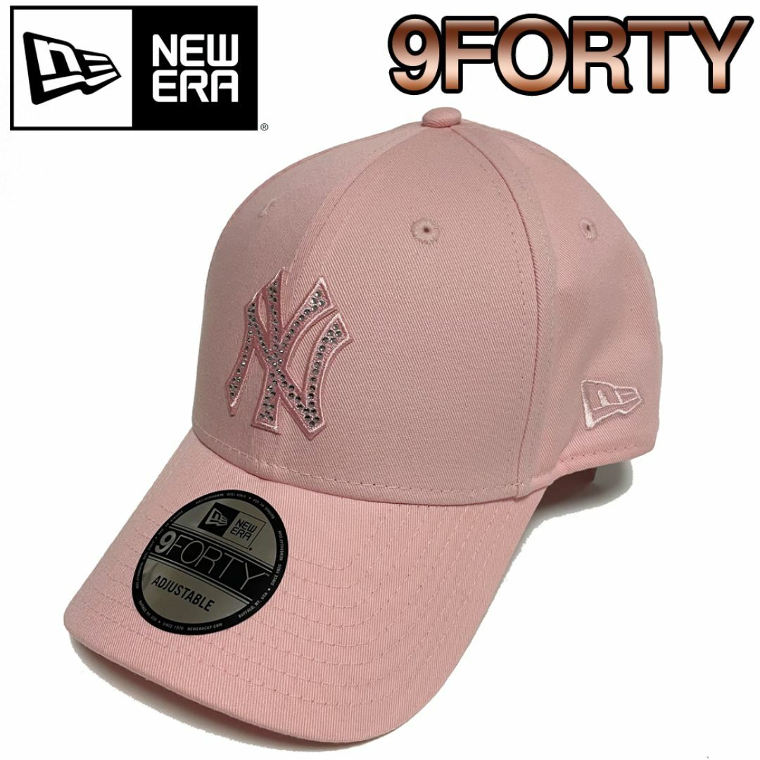 NEW ERA - ニューエラ キャップ ラインストーン ピンク NEW ERA - ニューエラ キャップ ラインストーン ピンク