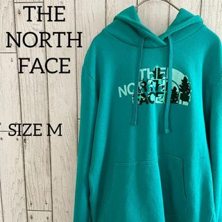 ザノースフェイス(THE NORTH FACE)の【美品】THE NORTH FACE 長袖パーカー Mサイズ ターコイズブルー(パーカー)