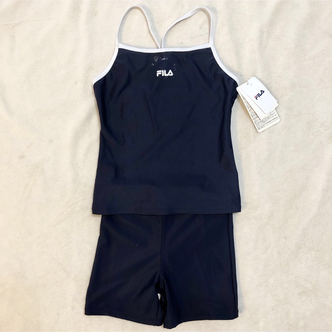 FILA - 未使用140cm FILA 水着 セパレート 女児 紺色 フィラ FILA - 未使用140cm FILA 水着 セパレート 女児 紺色 フィラ