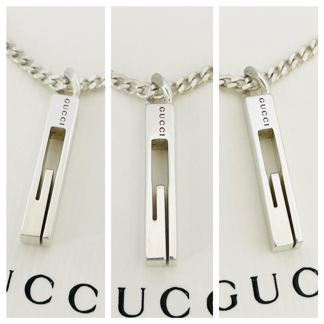 GUCCI - 極美品☆グッチ ネックレス カットアウト Gモチーフ GUCCI - 極美品☆グッチ ネックレス カットアウト Gモチーフ