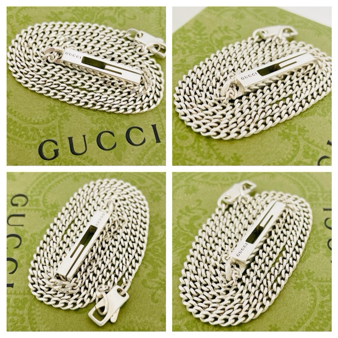 GUCCI - 極美品☆グッチ ネックレス カットアウト Gモチーフ GUCCI - 極美品☆グッチ ネックレス カットアウト Gモチーフ