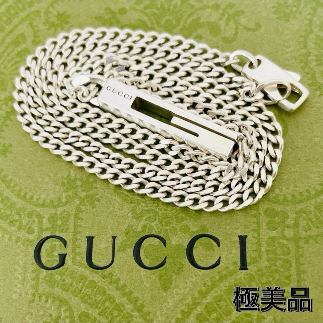 GUCCI - 極美品☆グッチ ネックレス カットアウト Gモチーフ GUCCI - 極美品☆グッチ ネックレス カットアウト Gモチーフ