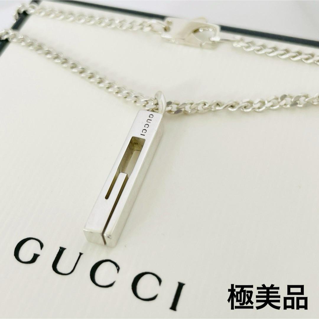 GUCCI - 極美品☆グッチ ネックレス カットアウト Gモチーフ GUCCI - 極美品☆グッチ ネックレス カットアウト Gモチーフ