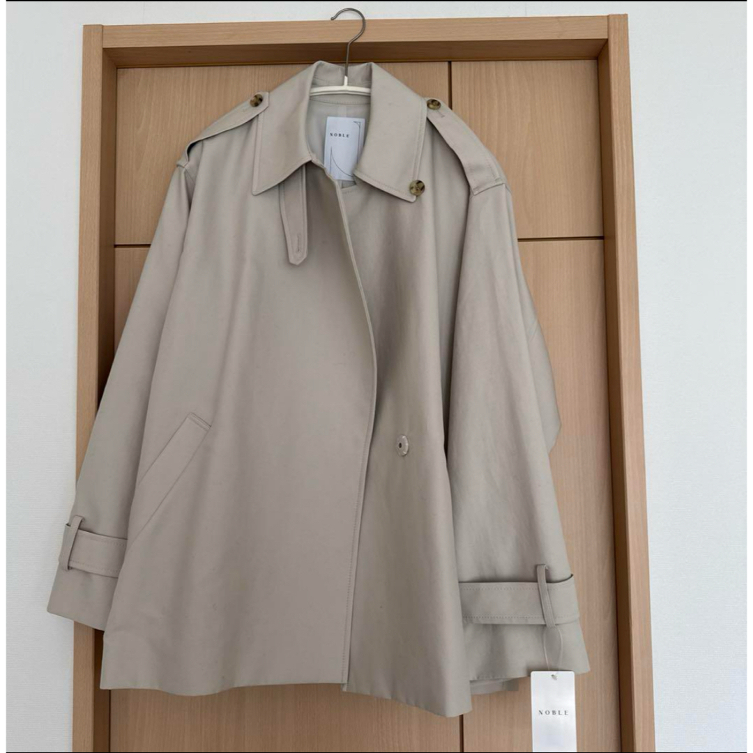 Noble - 新品未使用 Noble コットンダブルクロスハーフコートの Noble - 新品未使用 Noble コットンダブルクロスハーフコートの