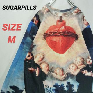 ヴィンテージ(VINTAGE)のSUGAR PILLS　シュガーピルズ　デザインスウェット　メンズ　派手　M(スウェット)