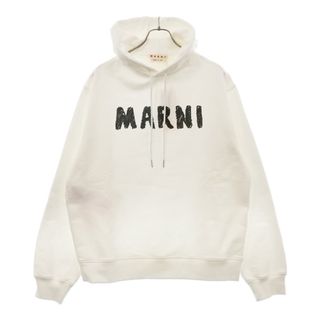 MARNI - 新品 46 マルニ 22ss ロゴ バックプリントパーカー 黒 MARNI - 新品 46 マルニ 22ss ロゴ バックプリントパーカー 黒
