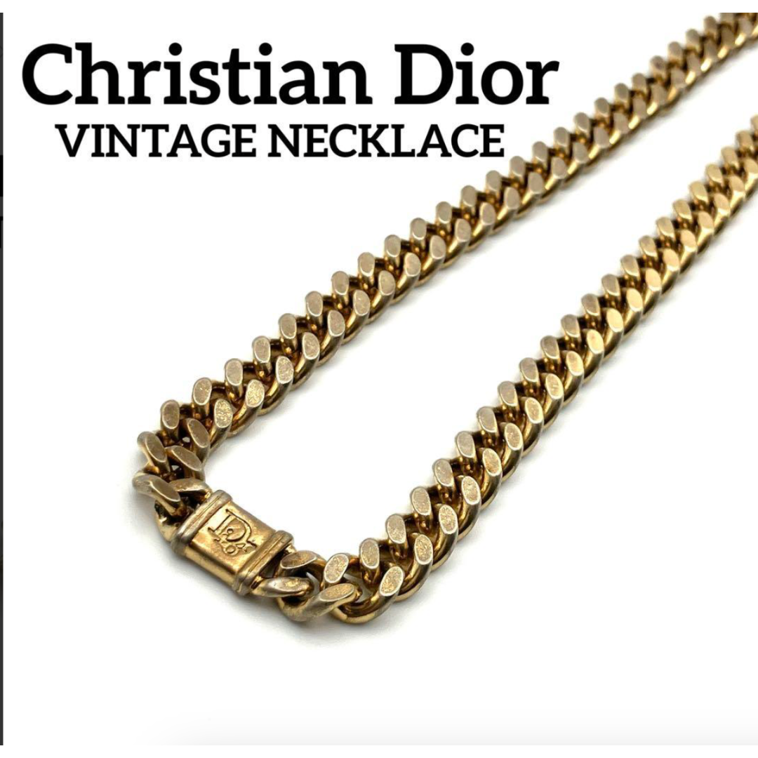 Dior - ディオール ロゴ 喜平 チェーン ネックレス ゴールド