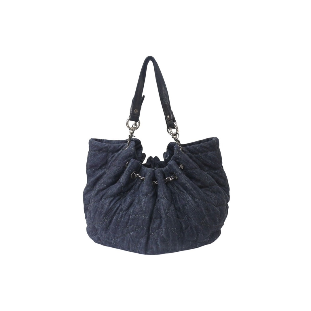 シャネル デニム ココ カバ GM トートバッグ A46887 CHANEL Coco Cabas GM Tote Bag Denim Navy Black A46887 Purse