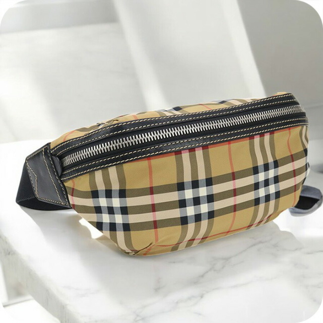 BURBERRY - バーバリー ボディバッグ メンズ 800521 ヴィンテージチェック ベルトバッグ