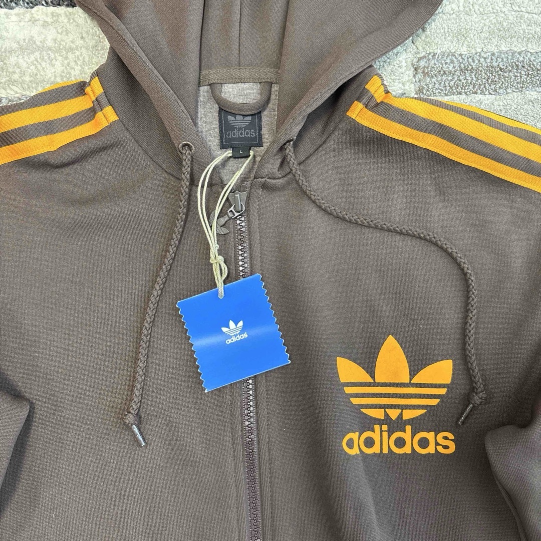 送料無料キャンペーン adidas ☆希少レア☆00'sヴィンテージ☆adidasフード付き - トップス