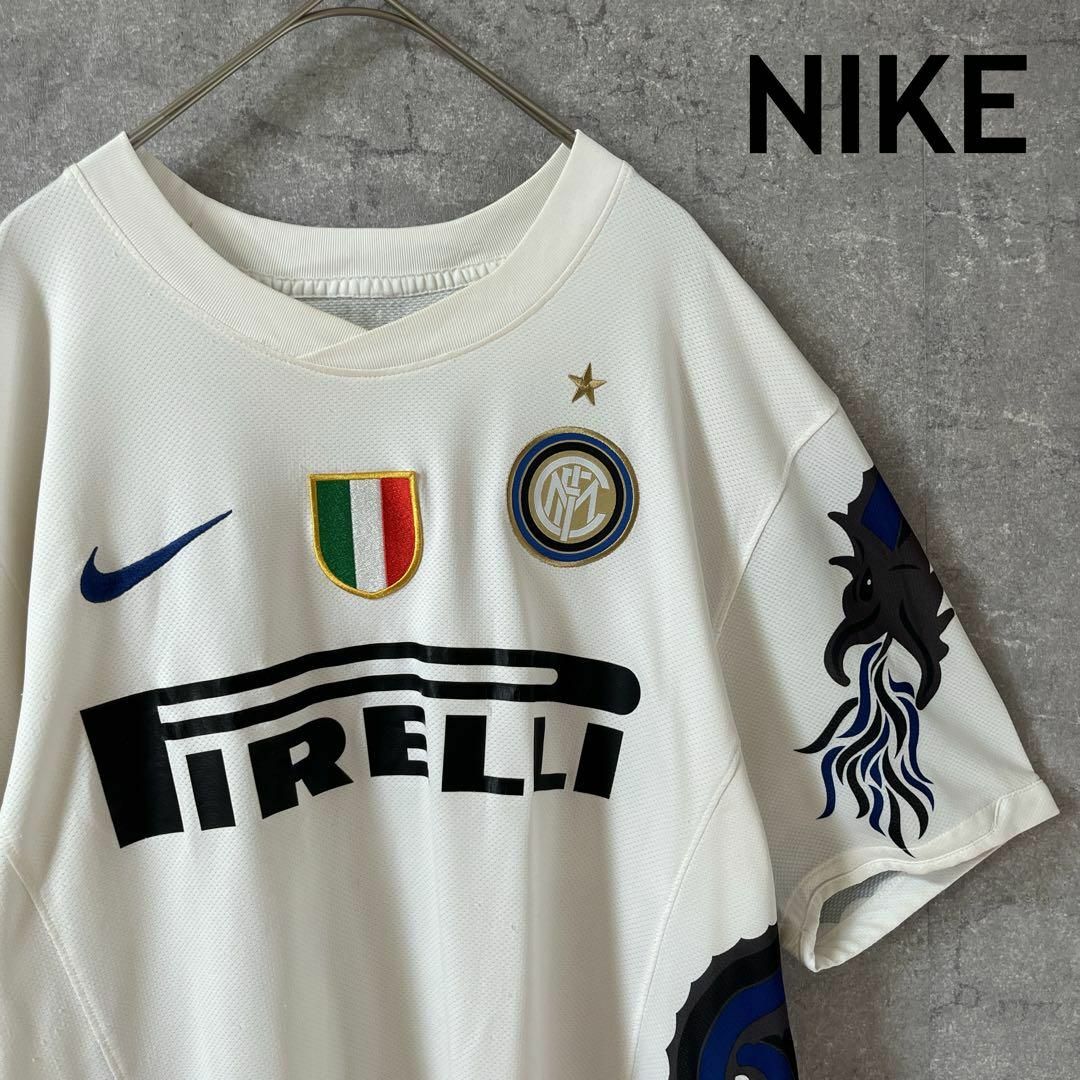 NIKE - インテル ユニフォーム ドラゴン NIKE製 半袖 tシャツL NIKE - インテル ユニフォーム ドラゴン NIKE製 半袖 tシャツL