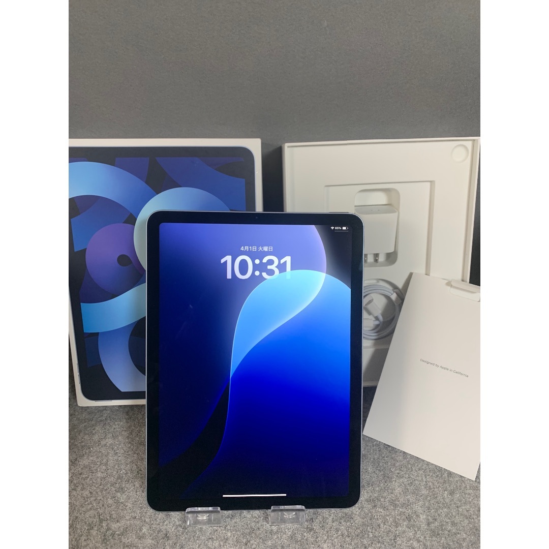 iPad - 美品 海外版 iPad Air 第4世代 64GB Wi-Fi版 スカイブルー色
