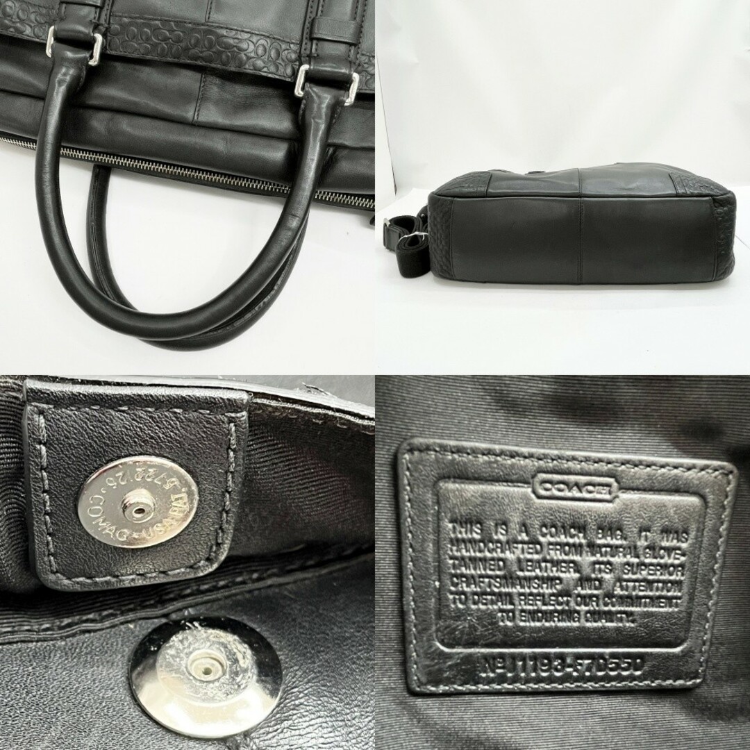 COACH - ◇◇COACH コーチ ビジネスバッグ ブラック メンズ COACH - ◇◇COACH コーチ ビジネスバッグ ブラック メンズ