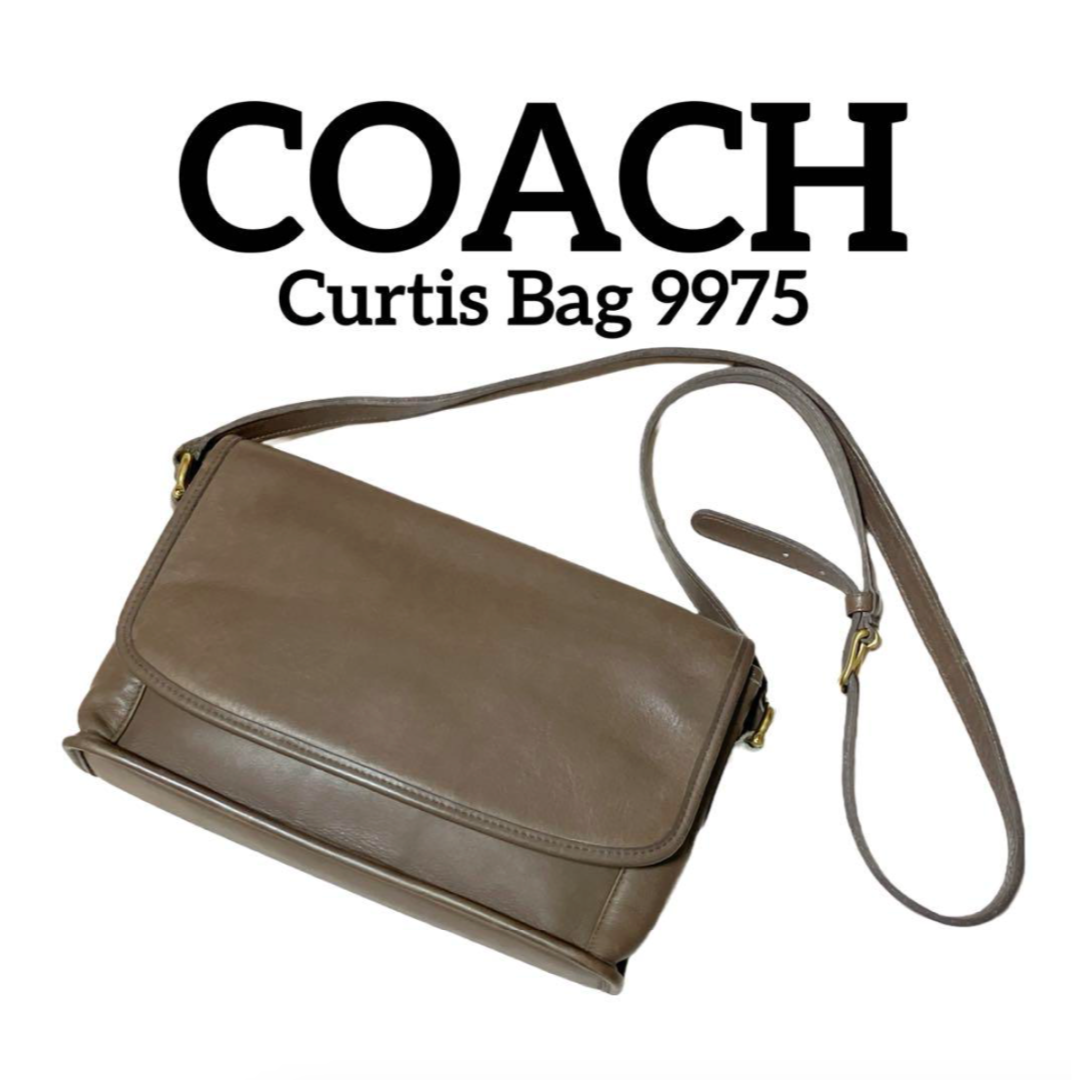 COACH - オールドコーチ ショルダーバッグ 9975 グレージュ系 Curtis Bag