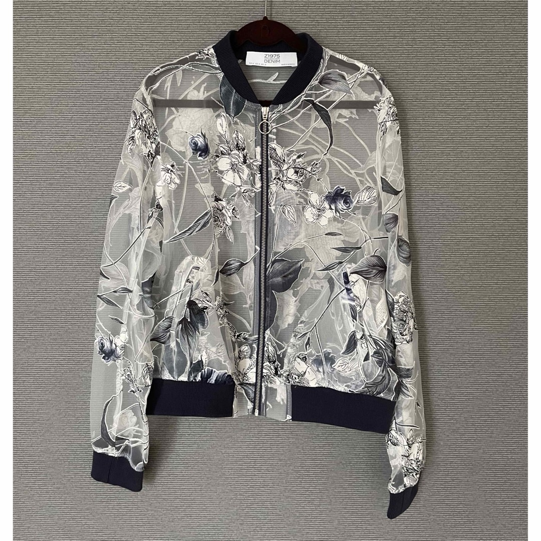 ZARA - ZARA 花柄シースルーブルゾン Mサイズの通販 by おんぷ's ZARA - ZARA 花柄シースルーブルゾン Mサイズの通販 by おんぷ's