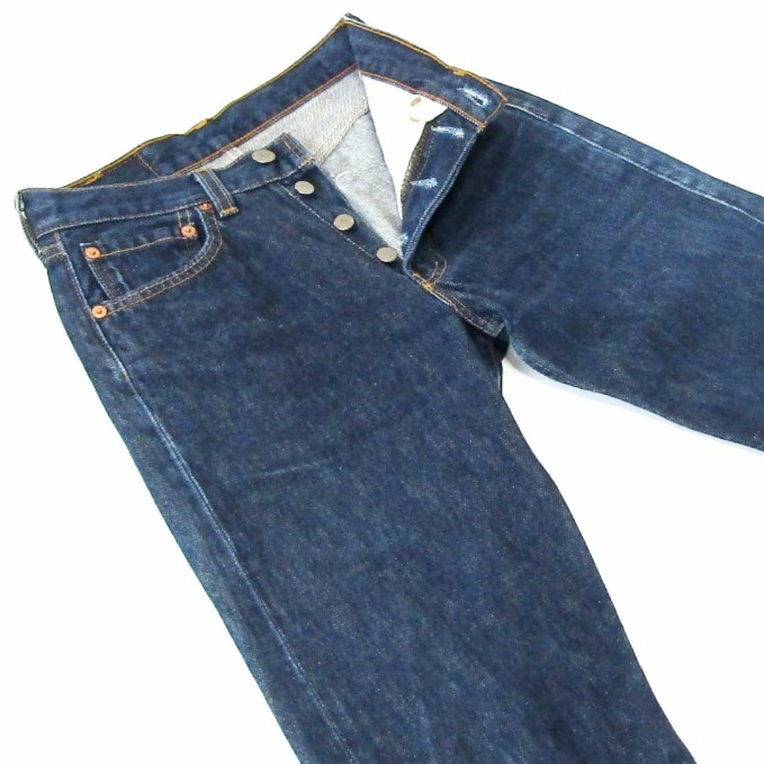 輝く高品質な レア】リーバイス501▽ストレートデニム▽アメリカ製▽濃紺▽26▽W約 パンツ