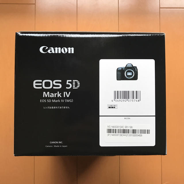 Canon(キヤノン)の新品未開封｜Canon デジタル一眼レフカメラ EOS 5D MarkIVボディ スマホ/家電/カメラのカメラ(デジタル一眼)の商品写真