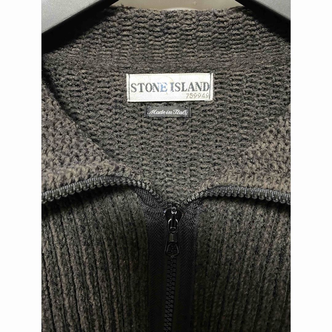 STONE ISLAND - STONE ISLAND 02aw ハーフジップニット ブラウン STONE ISLAND - STONE ISLAND 02aw ハーフジップニット ブラウン