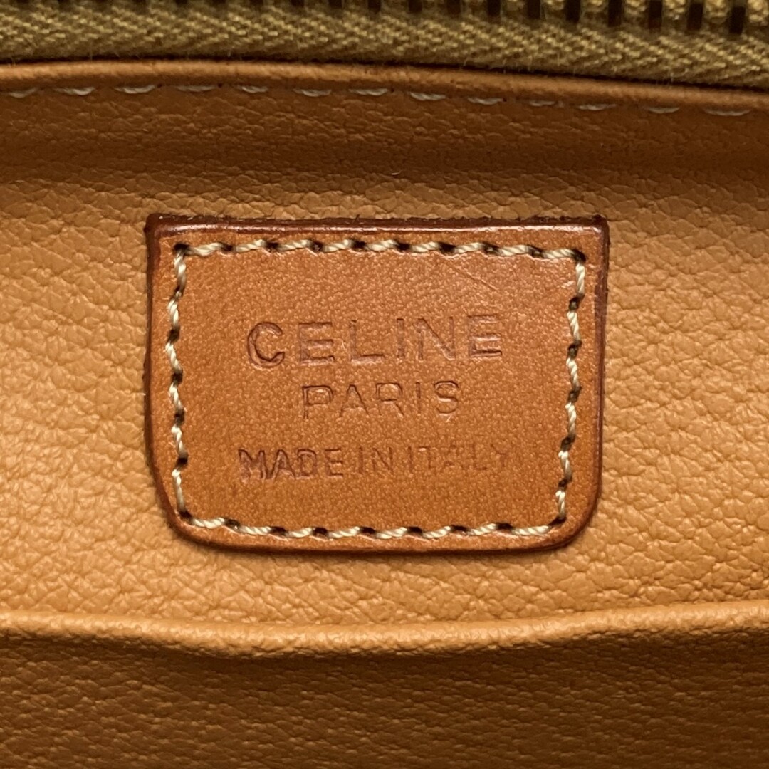 CELINE - CELINE セリーヌ マカダム柄 ポーチ ブラウン PVC CELINE - CELINE セリーヌ マカダム柄 ポーチ ブラウン PVC