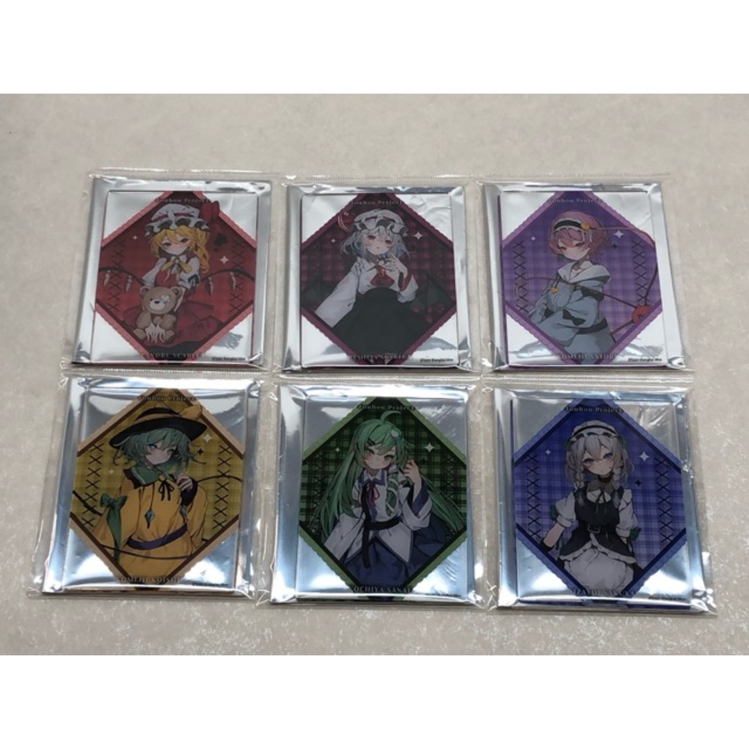 未使用★東方Project×ブックオフ BOOKOFF アクリルカード 病みかわいいver. 全6種類 フルコンプセット【P1941-008】080