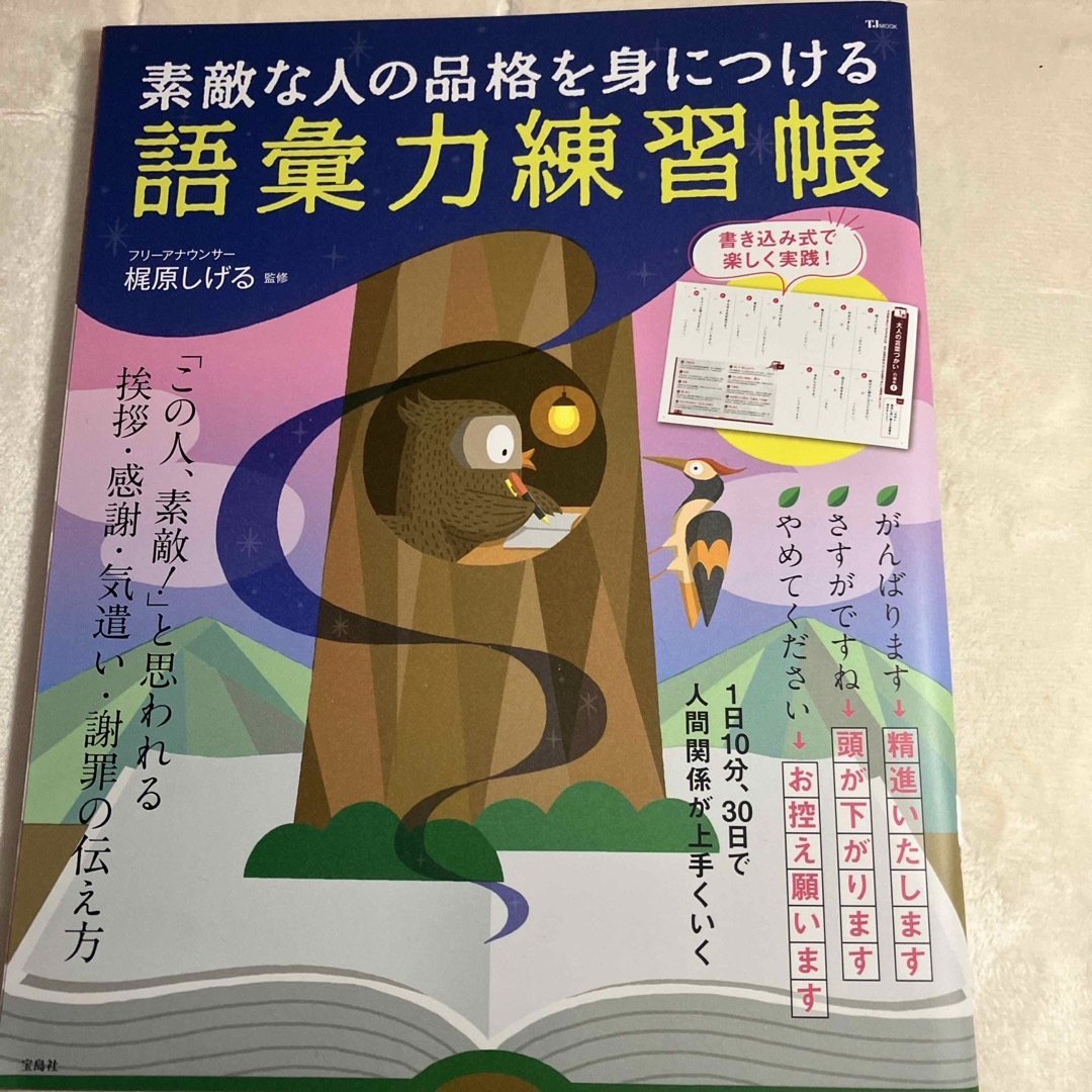素敵な人の品格を身につける語彙力練習帳 エンタメ/ホビーの本(住まい/暮らし/子育て)の商品写真