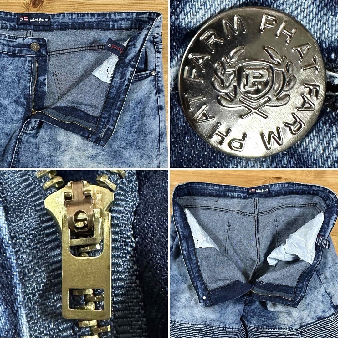 PHATFARM - PHAT FARM Baggy Denim Short バイカーバギーデニム PHATFARM - PHAT FARM Baggy Denim Short バイカーバギーデニム