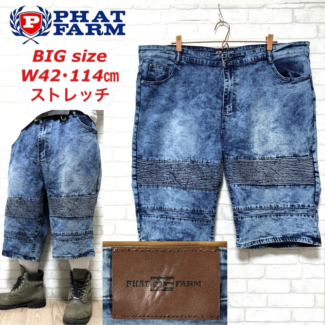 PHATFARM - PHAT FARM Baggy Denim Short バイカーバギーデニム PHATFARM - PHAT FARM Baggy Denim Short バイカーバギーデニム