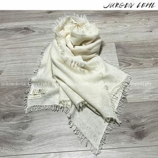 Jurgen Lehl - ヨーガンレール カシミヤ 100% ストール スカーフ Jurgen Lehl - ヨーガンレール カシミヤ 100% ストール スカーフ