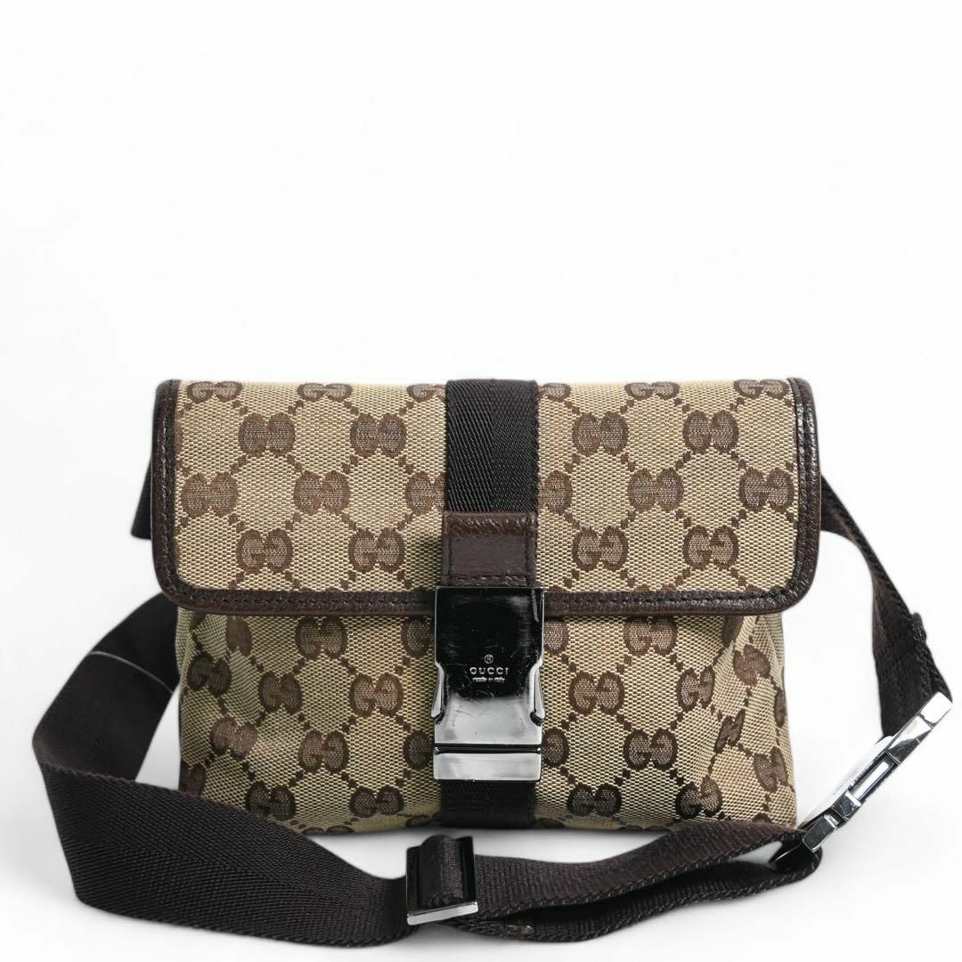 GUCCI - ☆美品☆グッチ GGキャンバス ボディバッグ ショルダー GUCCI - ☆美品☆グッチ GGキャンバス ボディバッグ ショルダー