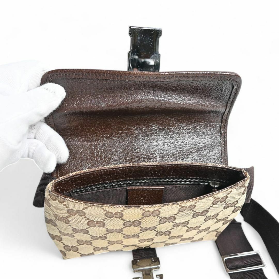 GUCCI - ☆美品☆グッチ GGキャンバス ボディバッグ ショルダー GUCCI - ☆美品☆グッチ GGキャンバス ボディバッグ ショルダー
