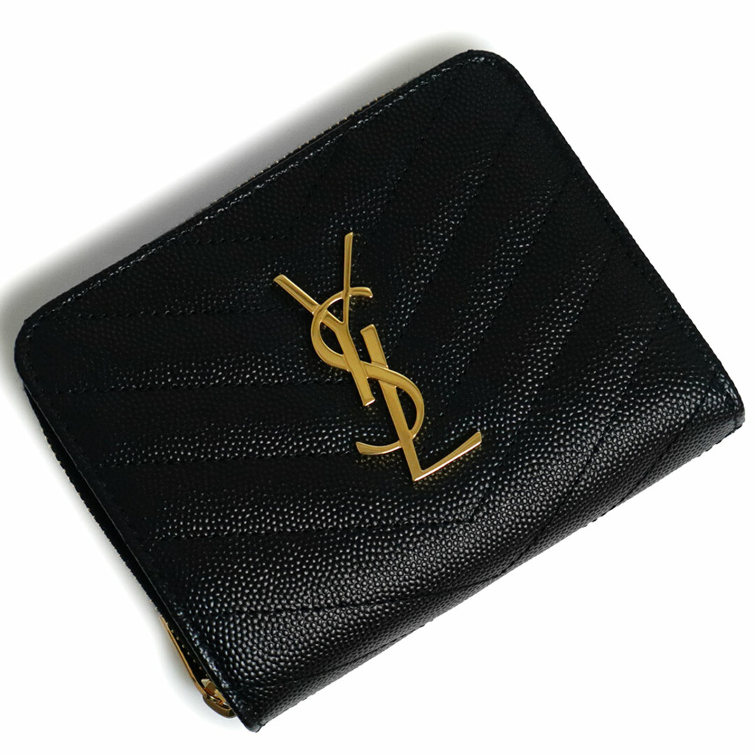 SAINT LAURENT - サンローラン モノグラム コンパクト ジップ SAINT LAURENT - サンローラン モノグラム コンパクト ジップ