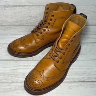 Trickers - Tricker's L6673 UK製 レザーメダリオンロングブーツ Trickers - Tricker's L6673 UK製 レザーメダリオンロングブーツ