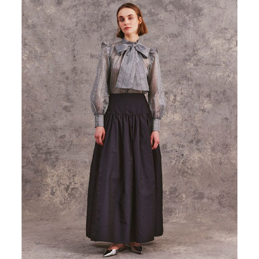 DOUBLE STANDARD CLOTHING - OSLOW ダイヤ柄ジャガードロング DOUBLE STANDARD CLOTHING - OSLOW ダイヤ柄ジャガードロング