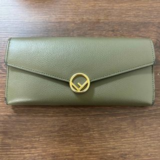 FENDI - FENDI ヴィンテージ クロコダイル 三つ折り 長財布 小銭 FENDI - FENDI ヴィンテージ クロコダイル 三つ折り 長財布 小銭