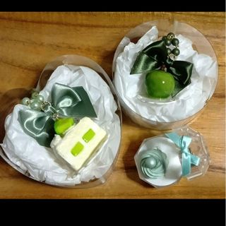 Joues Roses ハンドメイド カワスタ デザフェス ショートケーキアクセ(ネックレス)