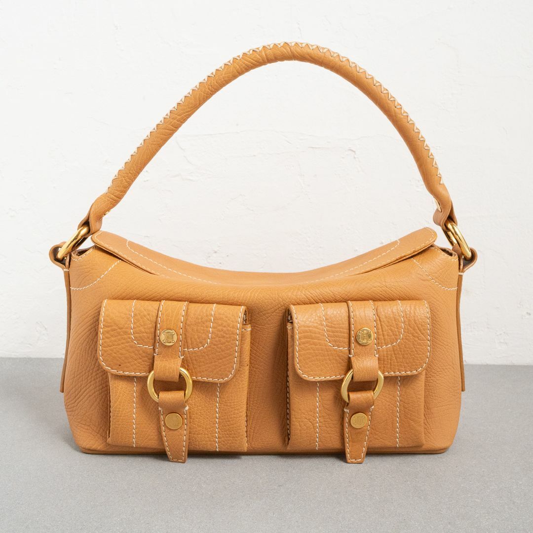 CELINE - セリーヌ ヴィンテージ ショルダーバッグ ブラウン CELINE - セリーヌ ヴィンテージ ショルダーバッグ ブラウン