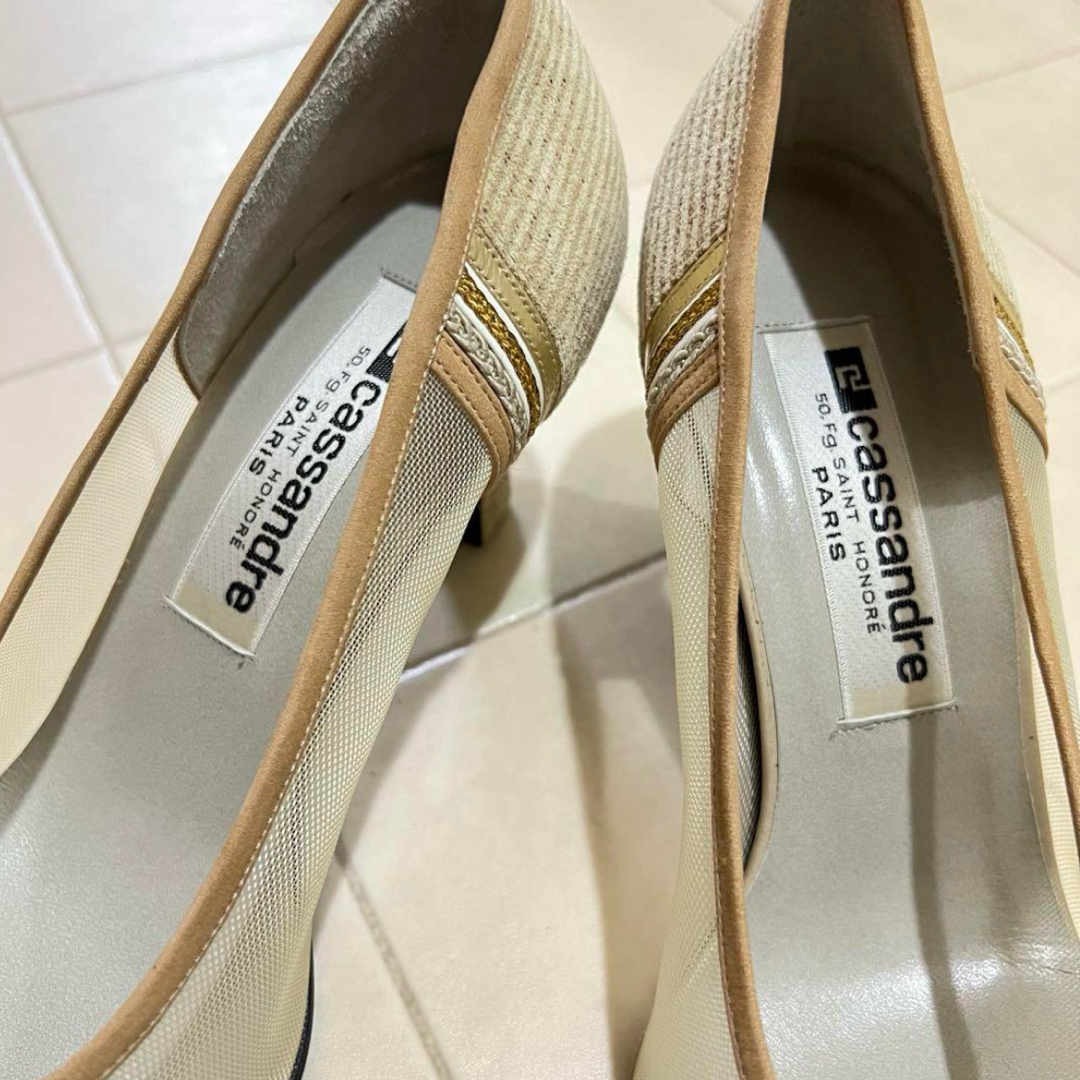 cassandre ハイヒール ベージュ23.5cmヒール 5cm レディースの靴/シューズ(ハイヒール/パンプス)の商品写真
