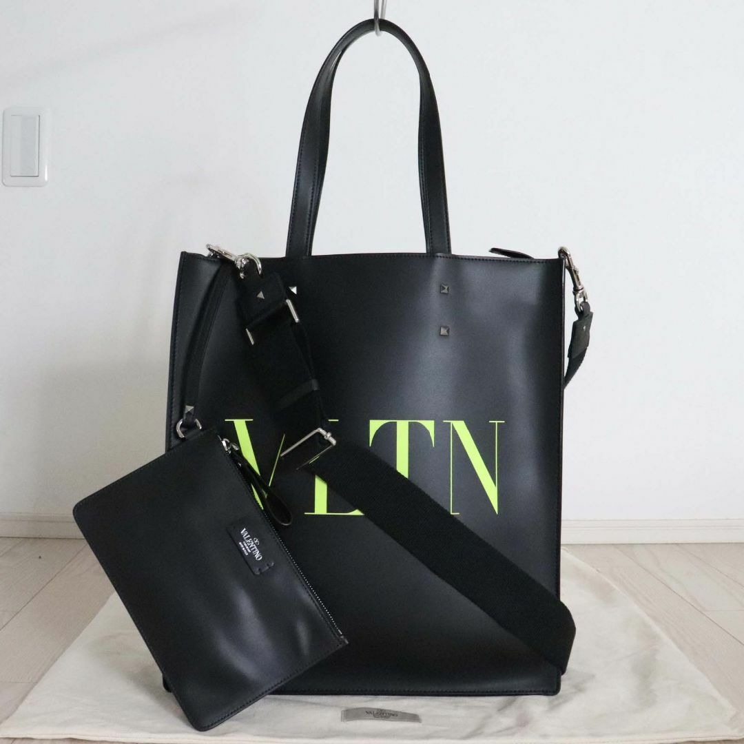 valentino garavani - 良品 ヴァレンティノガラヴァーニ VLTN ロックスタッズ レザー2WAYバッグ